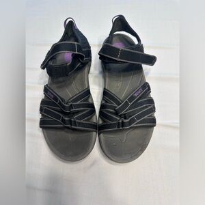 Teva Sport Hiking Sandals Womens Size 7.5 Black Adjustable Straps